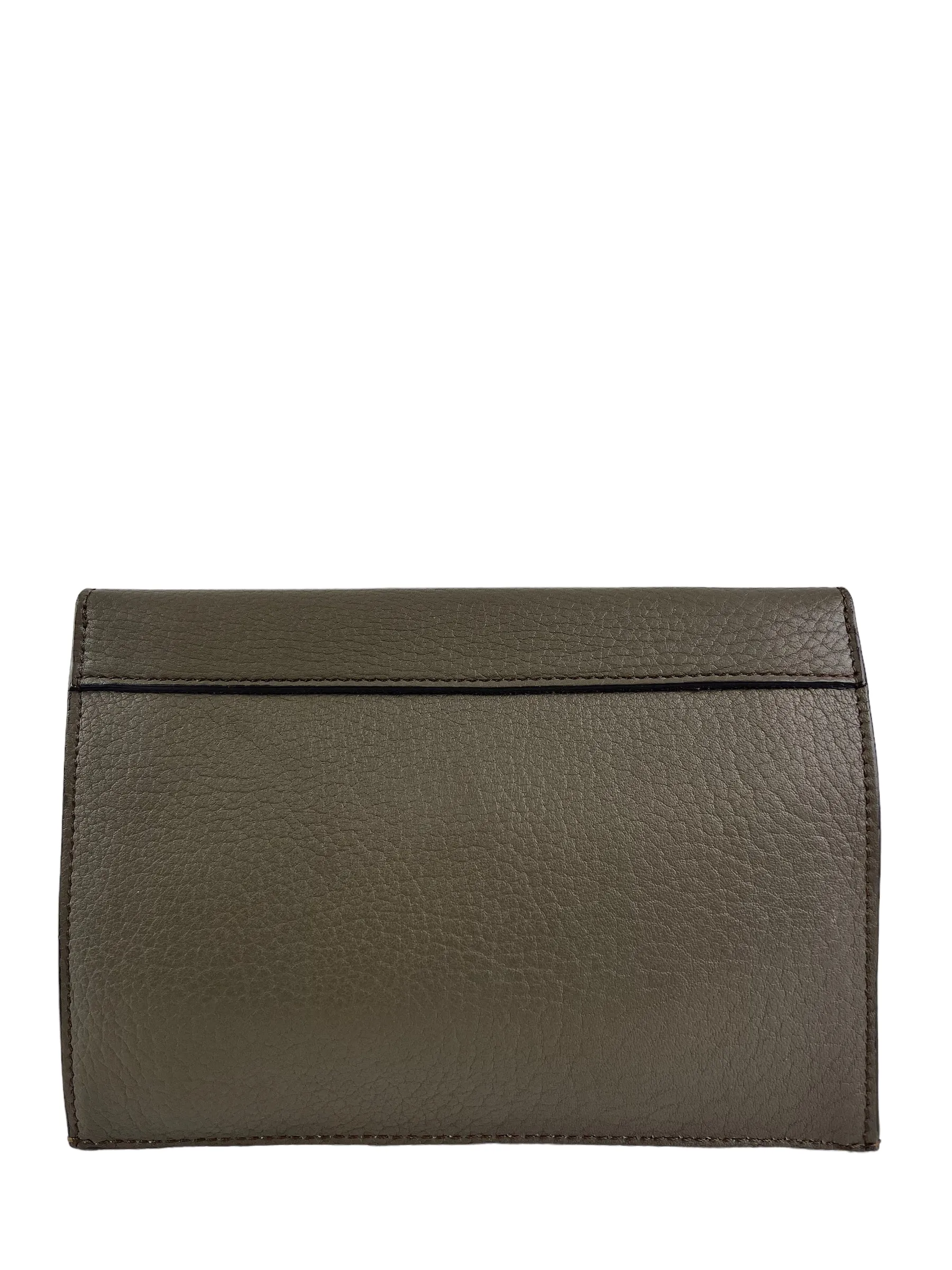 Celine Olive Leather Pouch