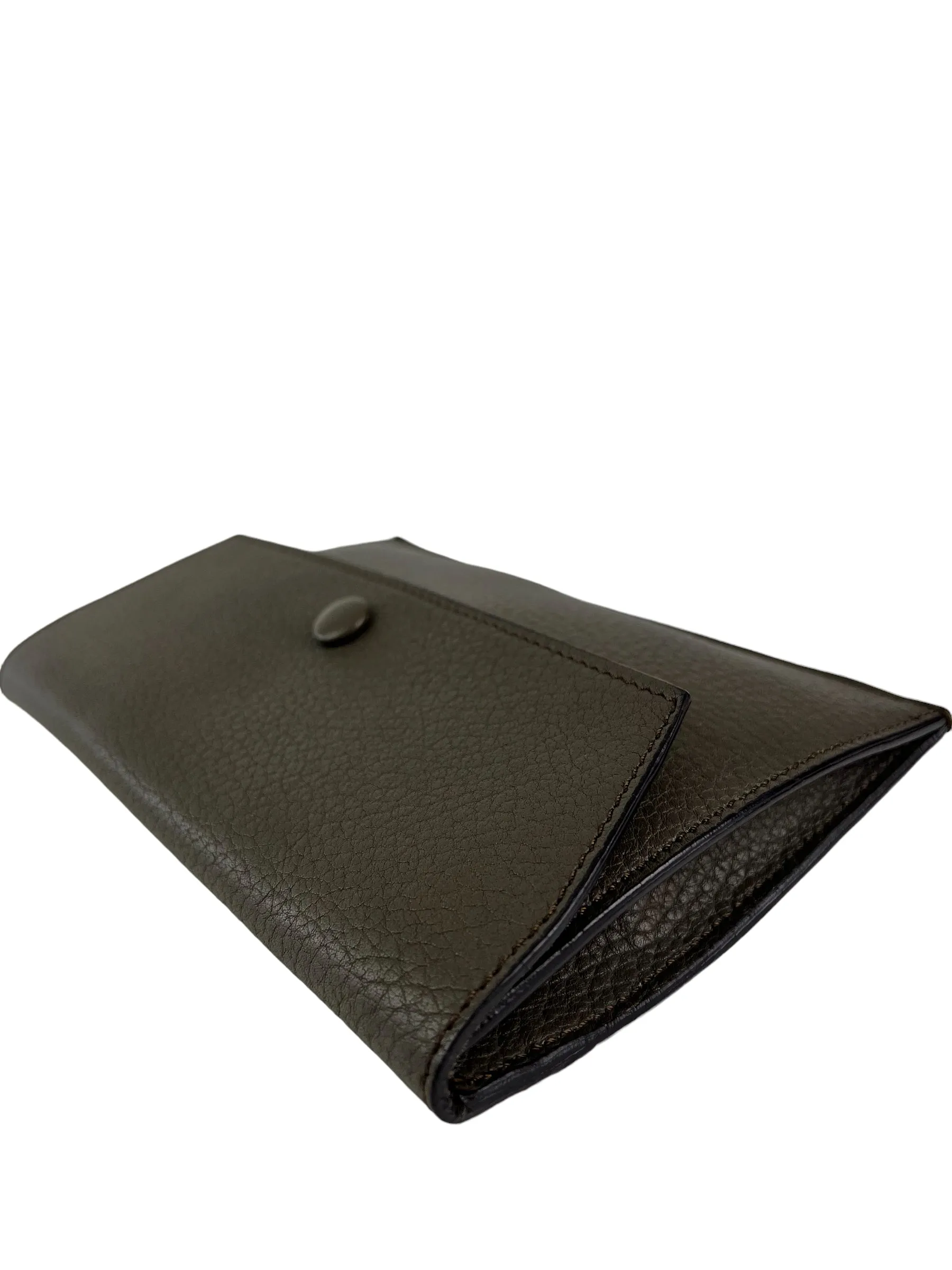 Celine Olive Leather Pouch