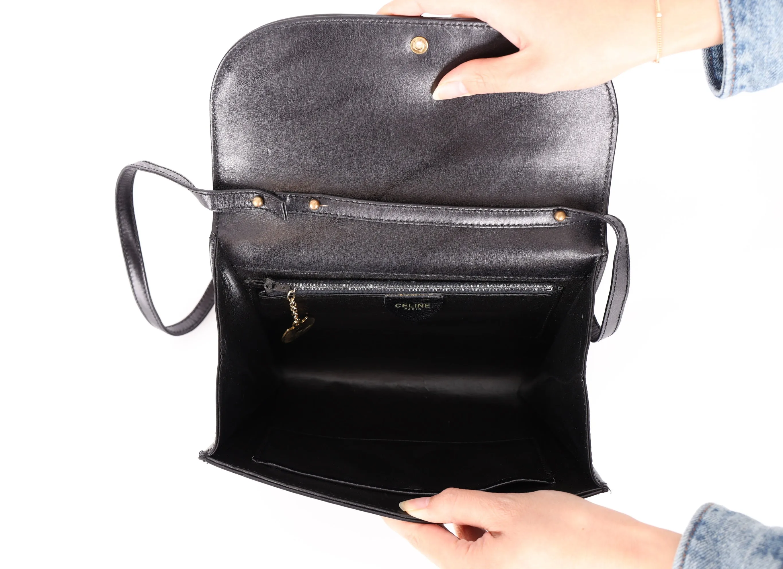 Celine Triomphe Box Shoulder Bag