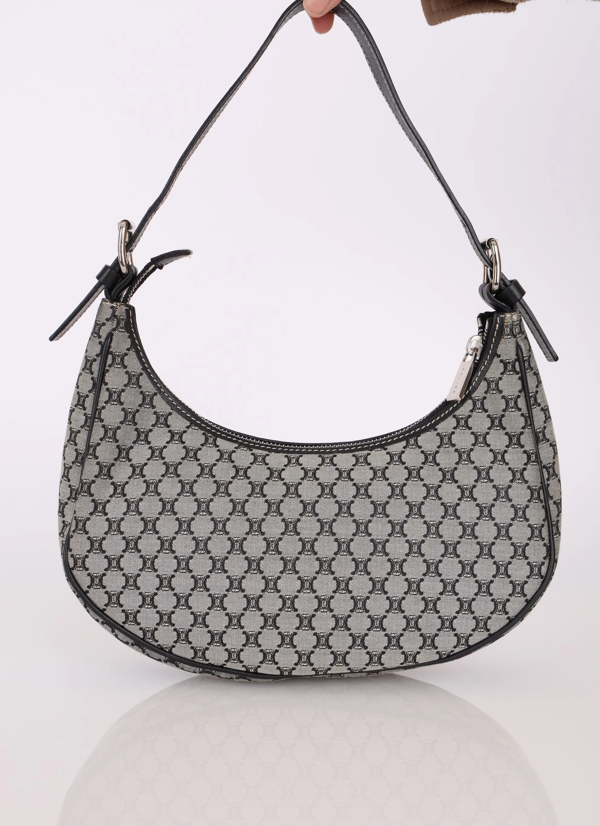 Celine Triomphe Canvas Ava Hobo