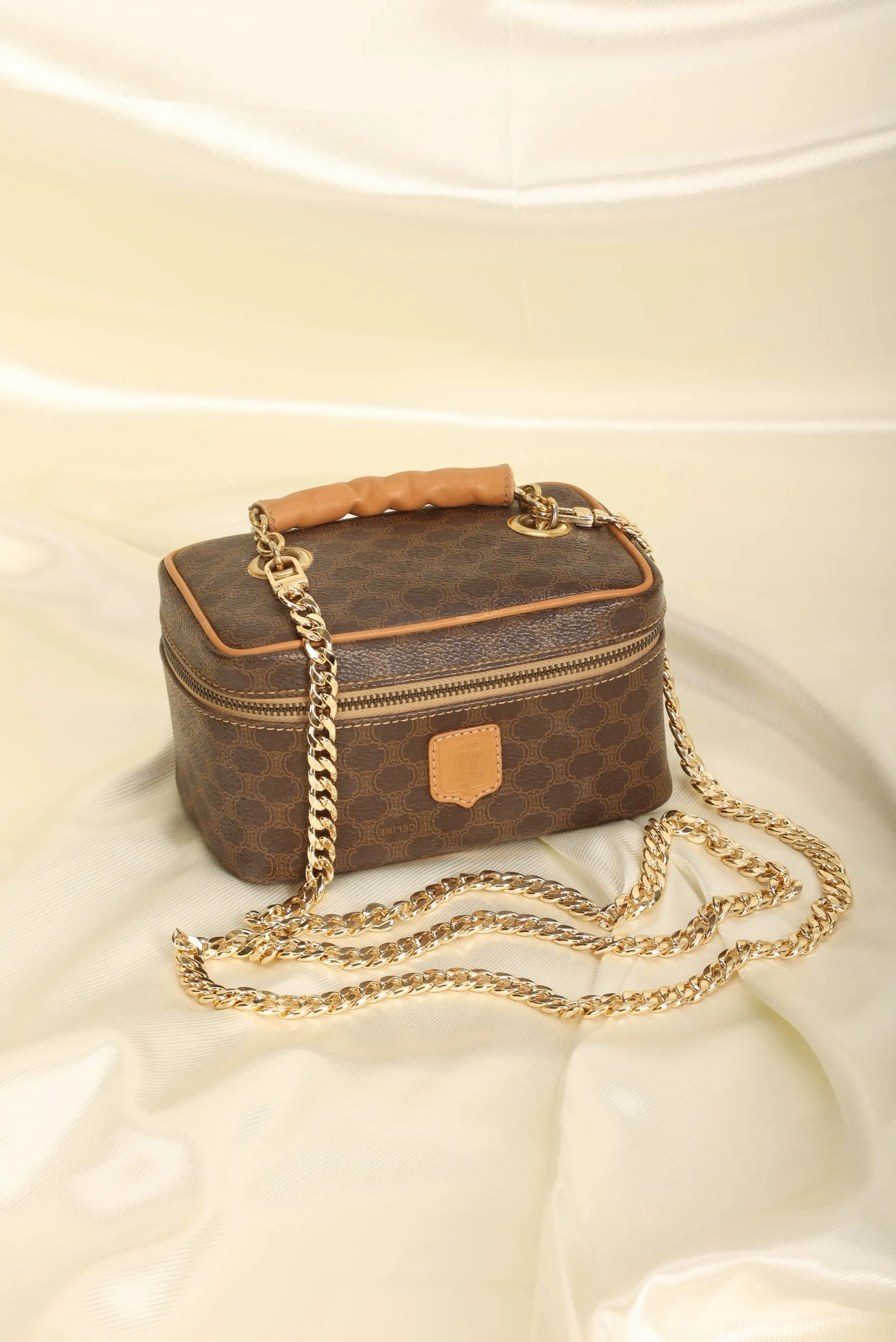 Celine Triomphe Mini Chain Vanity Bag