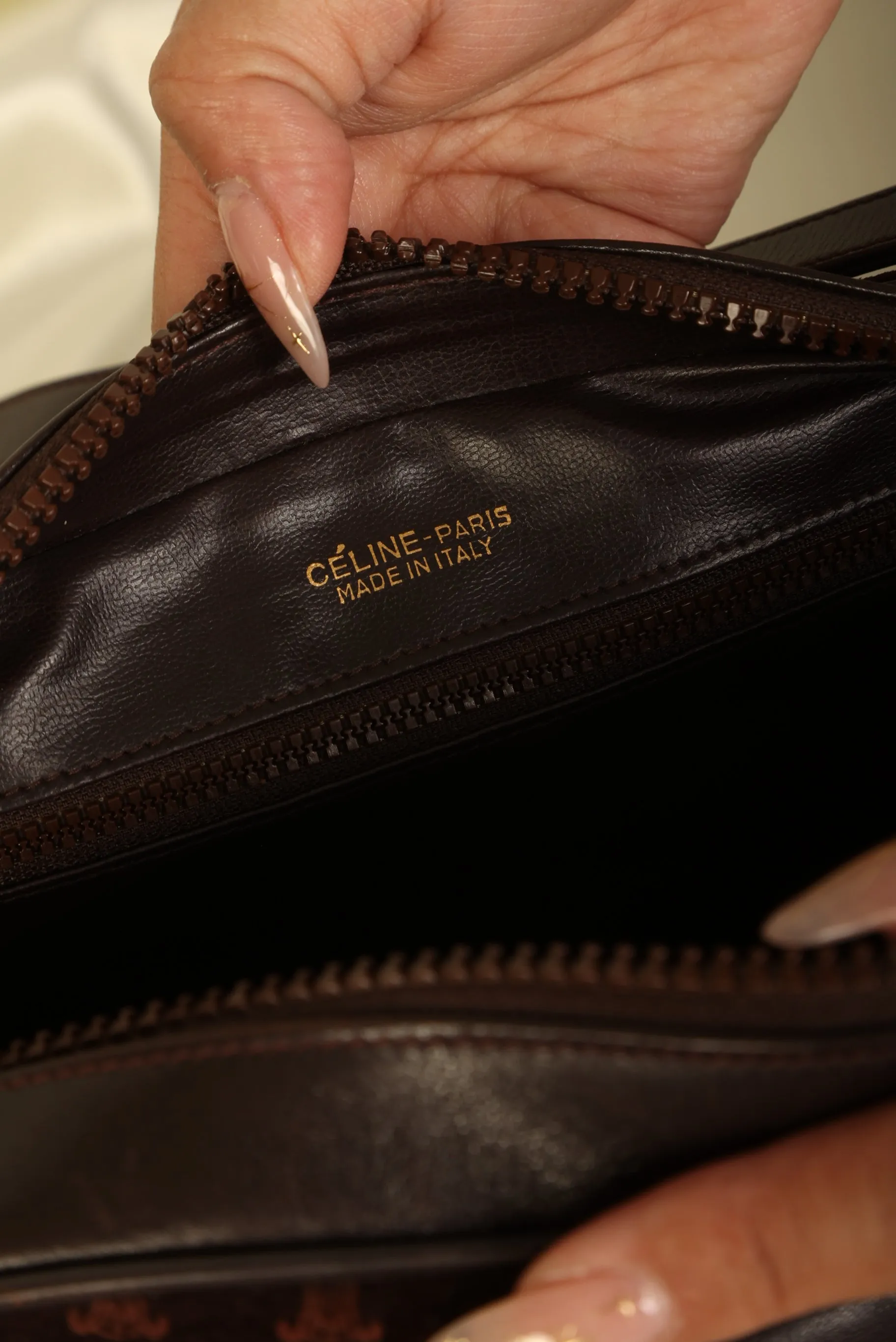 Celine Triomphe Suede Crossbody