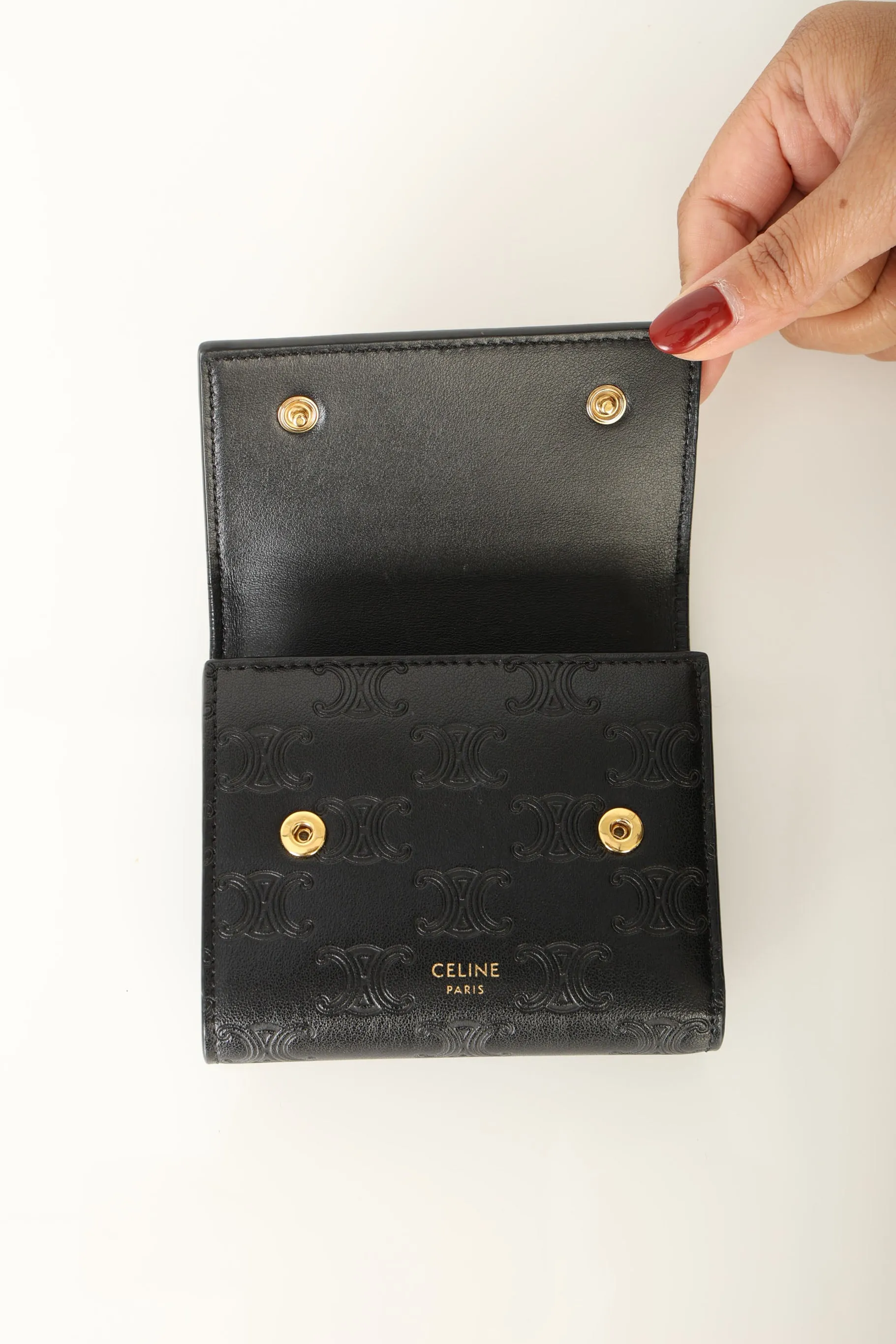 Celine Triomphe Wallet w/ Chain