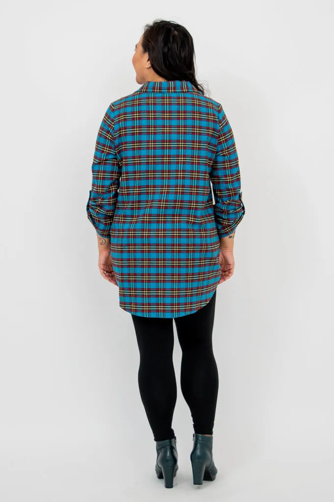 Celine Tunic, Telly Plaid, Cotton