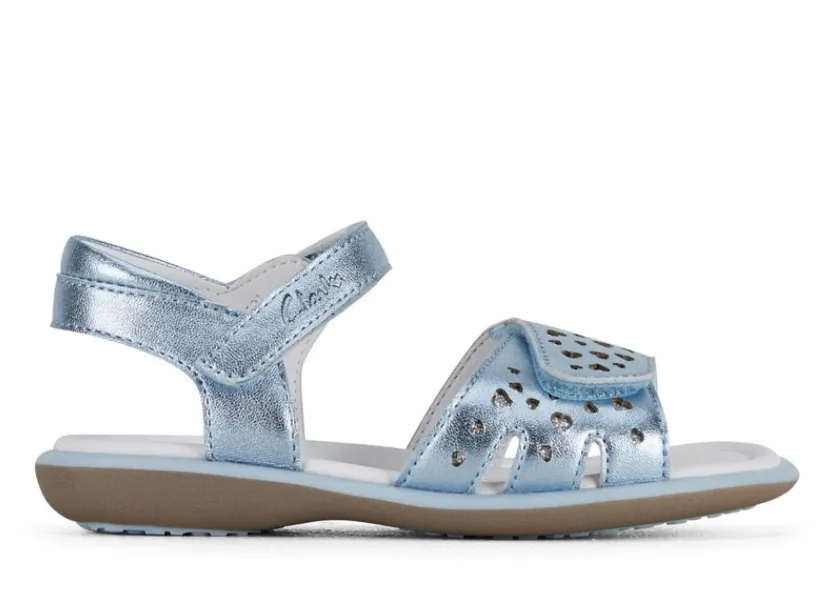 Clarks PIPPY in Blue Metallic (Size EU 28-36)