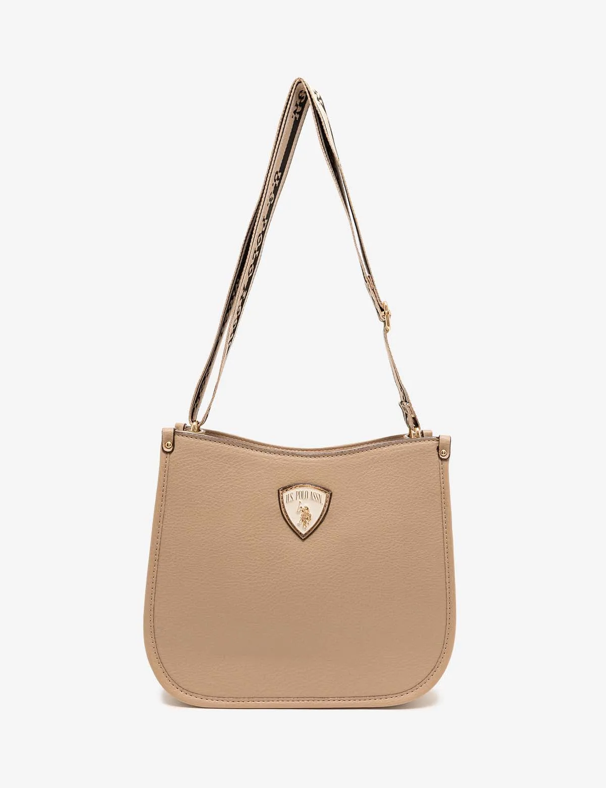 CREST CROSSBODY BAG WITH BRANDED STRAP