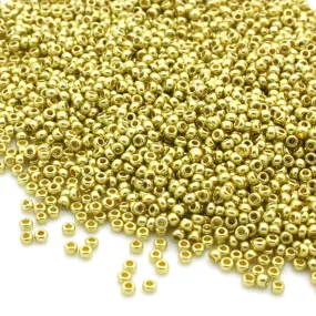 Czech Gold Metallic Rocaille/Seed 11/0-Pack of 50g