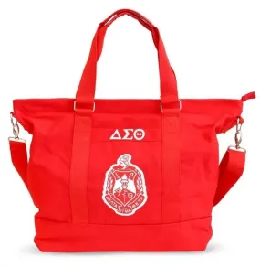 Delta Sigma Theta Canvas Bag Red