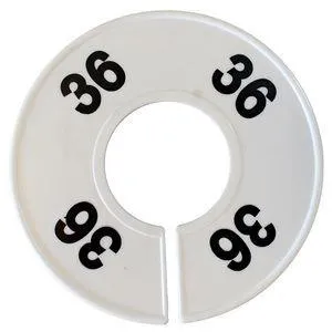 Divider, circle, (donut). '36'. White. Single.