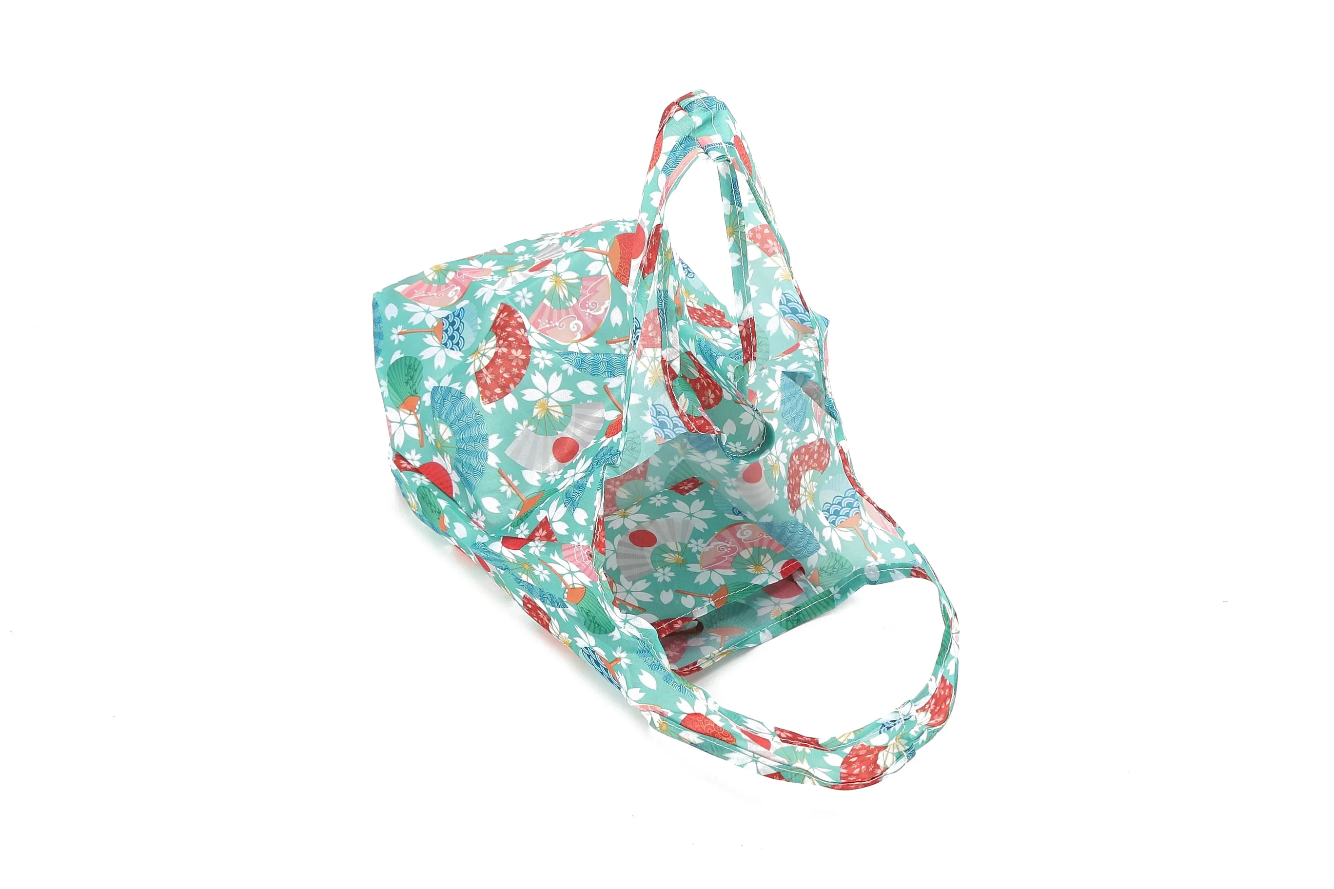 Foldable Bag Joy Japanese Floral Green