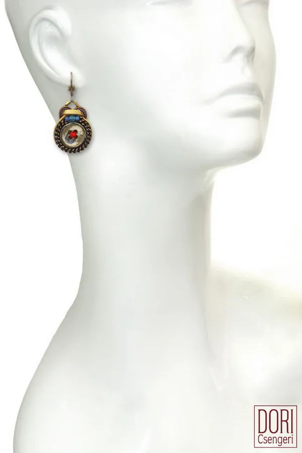 Giulia Unique Button Earrings