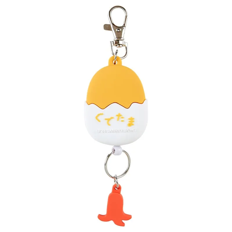 Gudetama Bestie Face Badge Reel