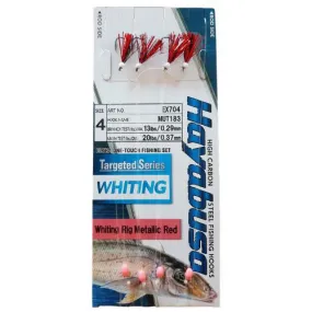 Hayabusa Whiting Rig 2 Pack Metallic Red