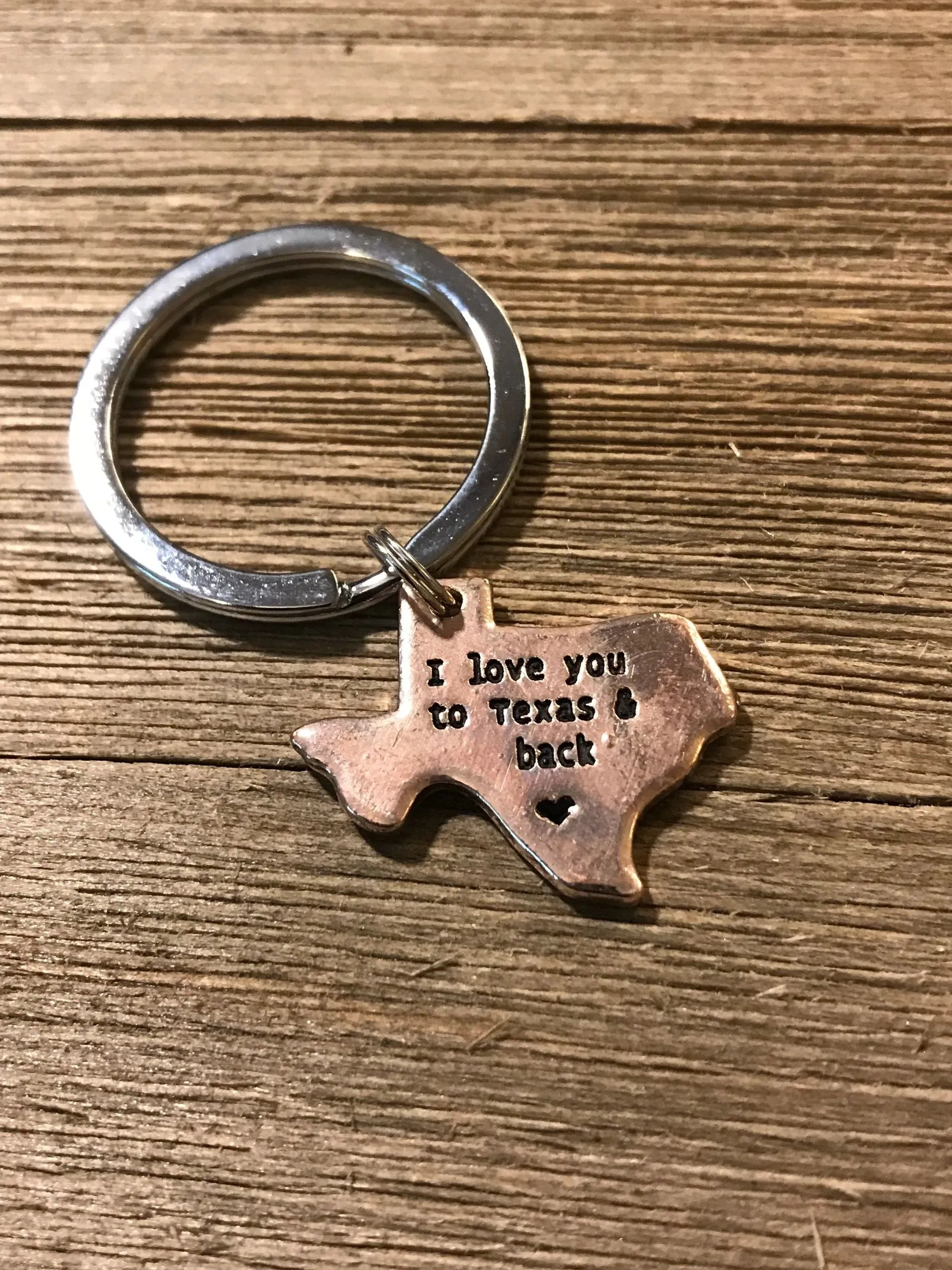 I Love You To Texas & Back Country Keychain