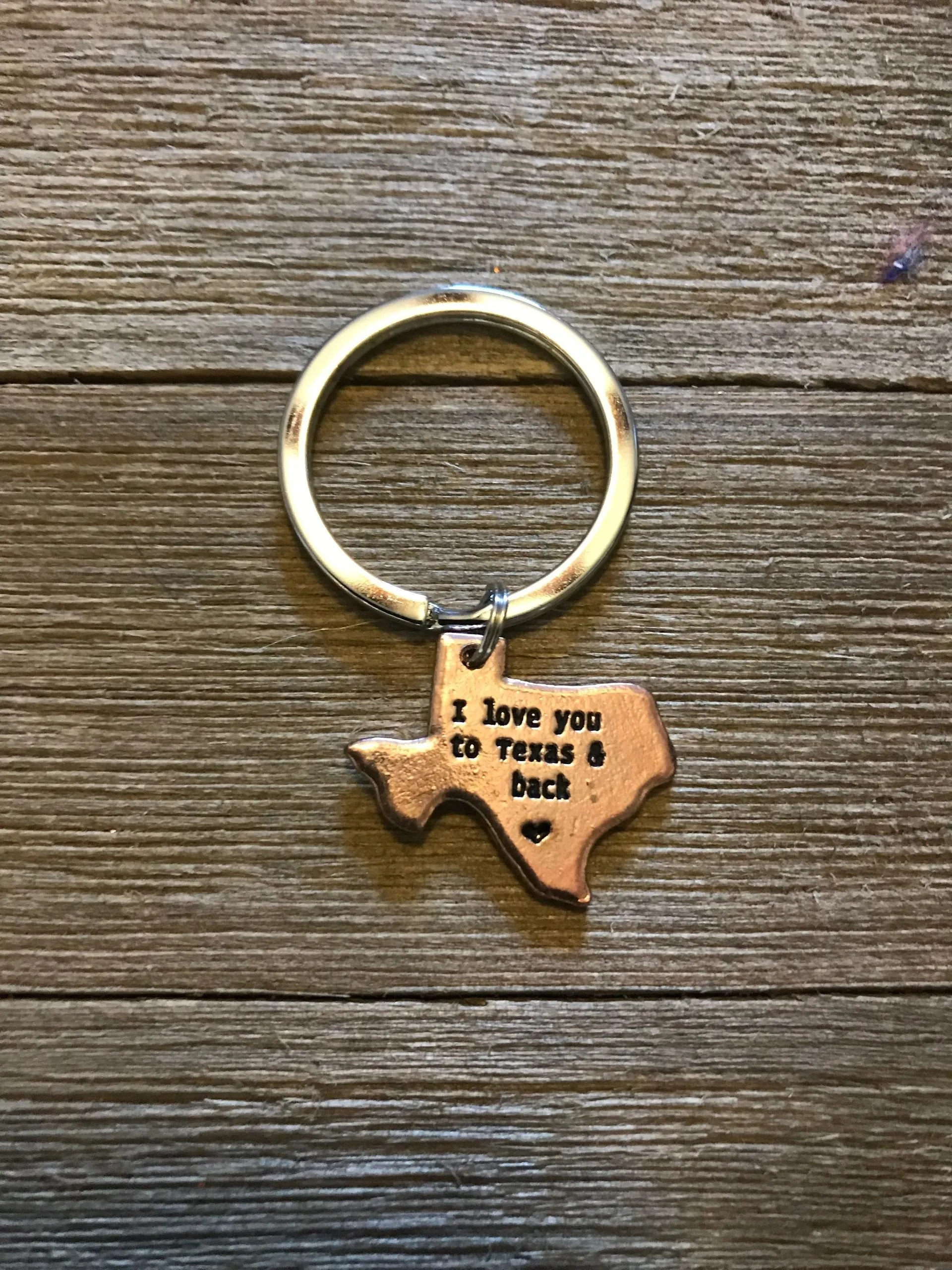 I Love You To Texas & Back Country Keychain