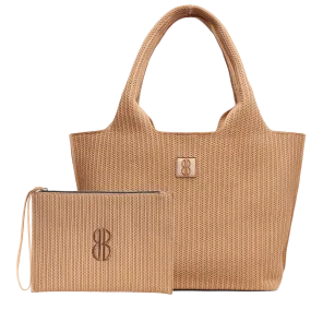 large - Buckthorn Stripe tote with pouch