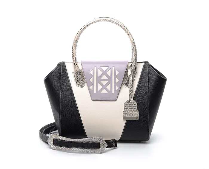 Lilac & Black Ashley Tote