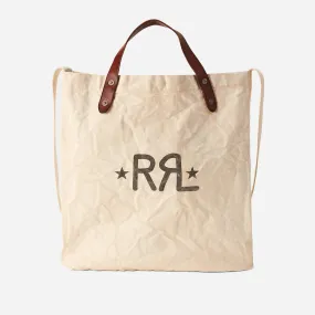 LOGO CANVAS MARKET TOTE - GREIGE