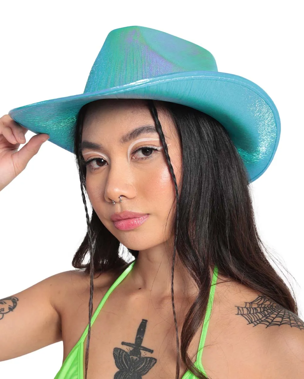 Major Glam Metallic Cowboy Hat