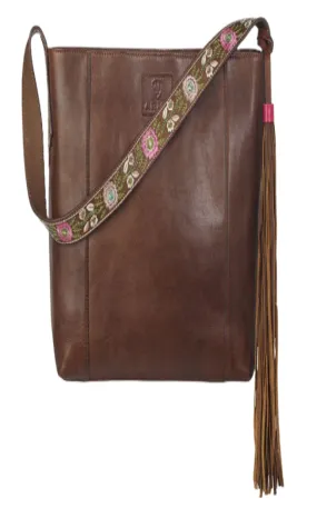 M&F Addison Floral Leather Tote