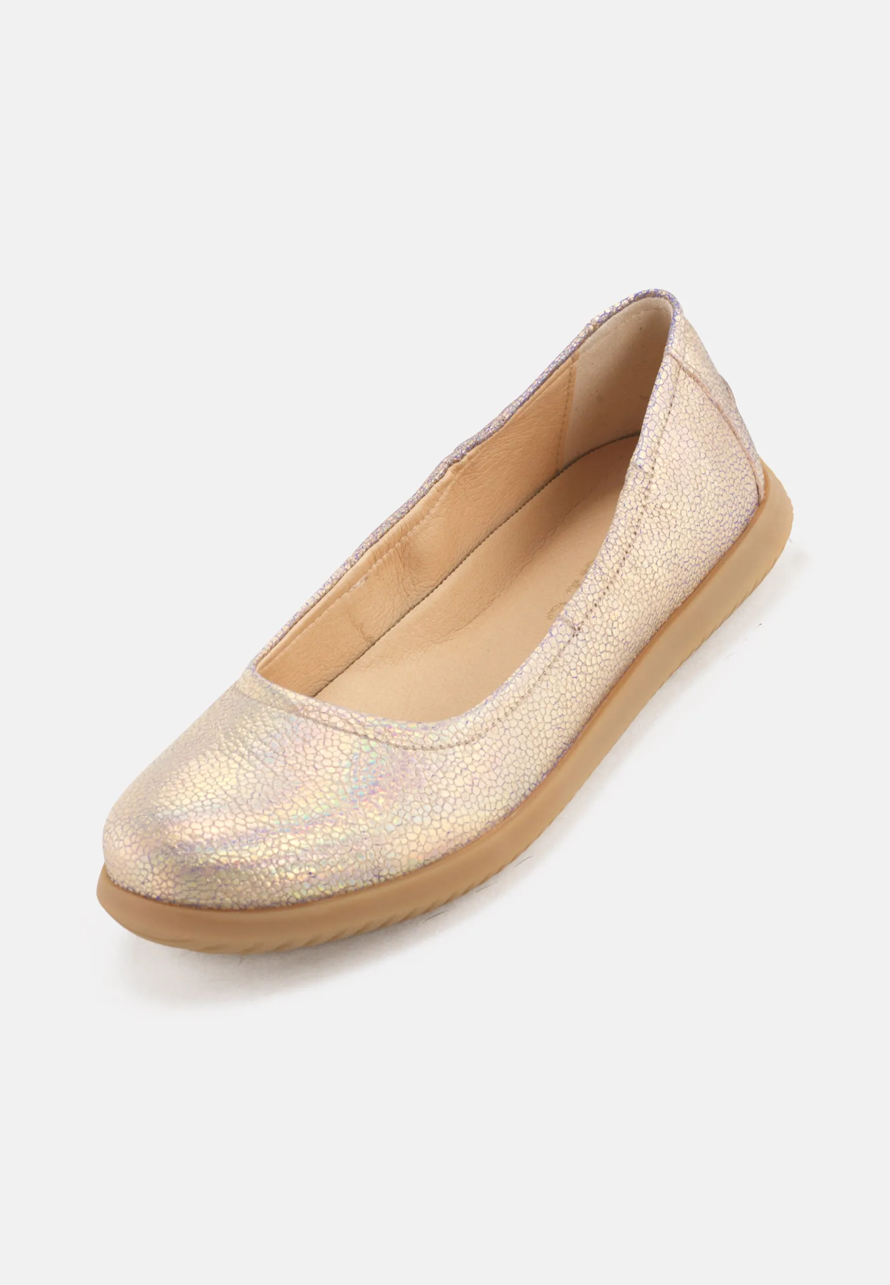 Marie Ballerina Metallic Suede - Multicolor