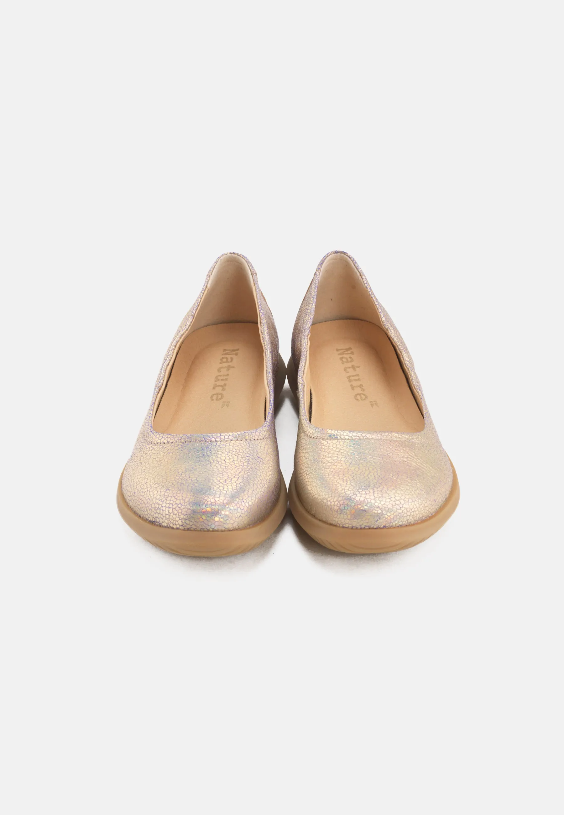 Marie Ballerina Metallic Suede - Multicolor