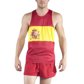 Men's Printed Singlet- Spain