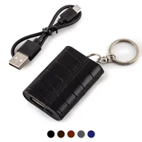 Mini Powerbank / batterie externe - Porte-clé - Alligator - Chargeur universel iPhone , Samsung , smartphone, tablette... ( noir, marron, gris)