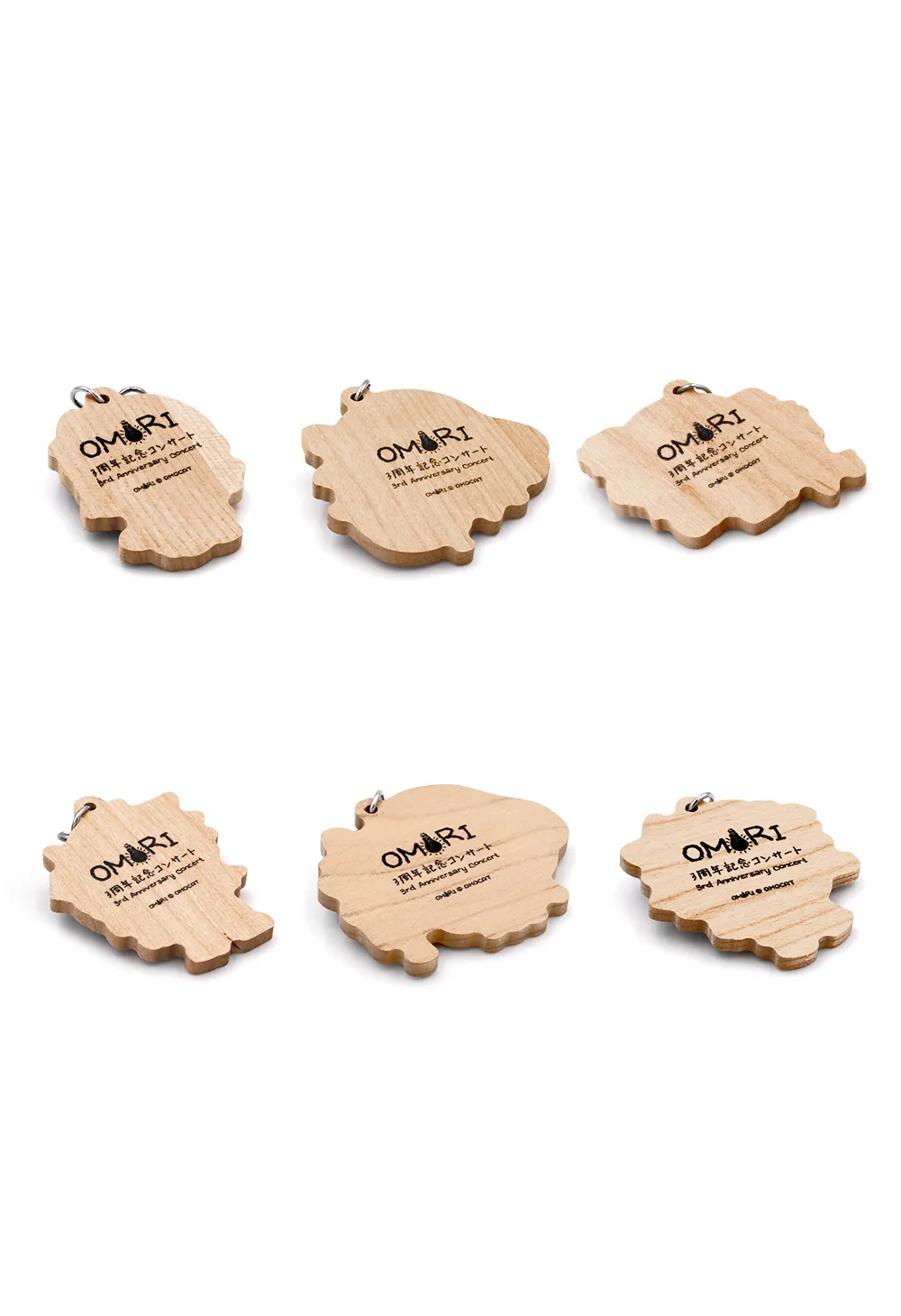 OMORI 3rd Anniversary Concert Wooden Keychains