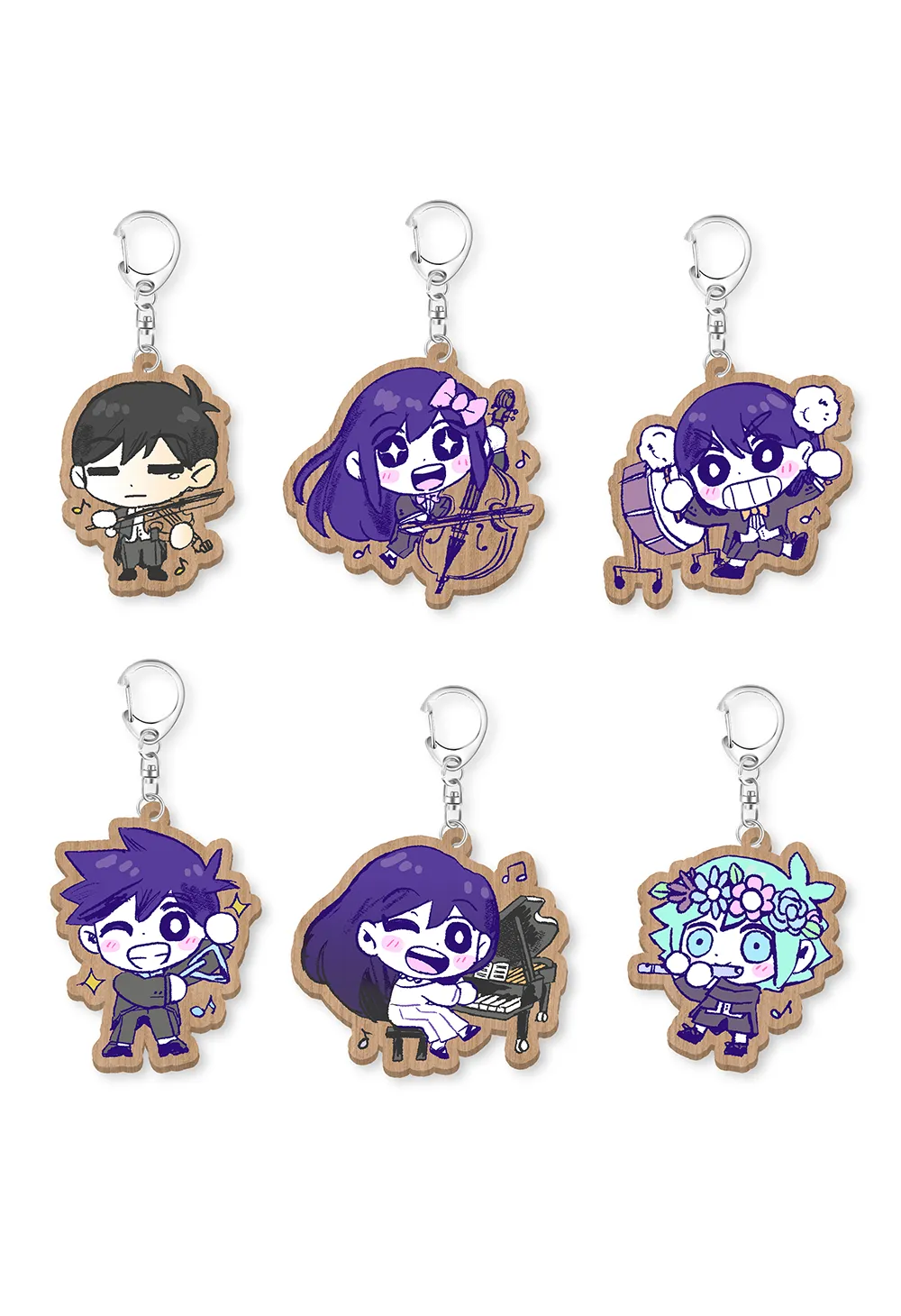 OMORI 3rd Anniversary Concert Wooden Keychains