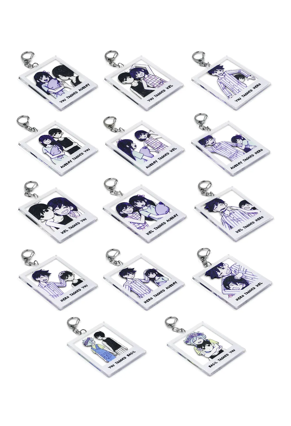 OMORI Tag Photo Acrylic Keychains