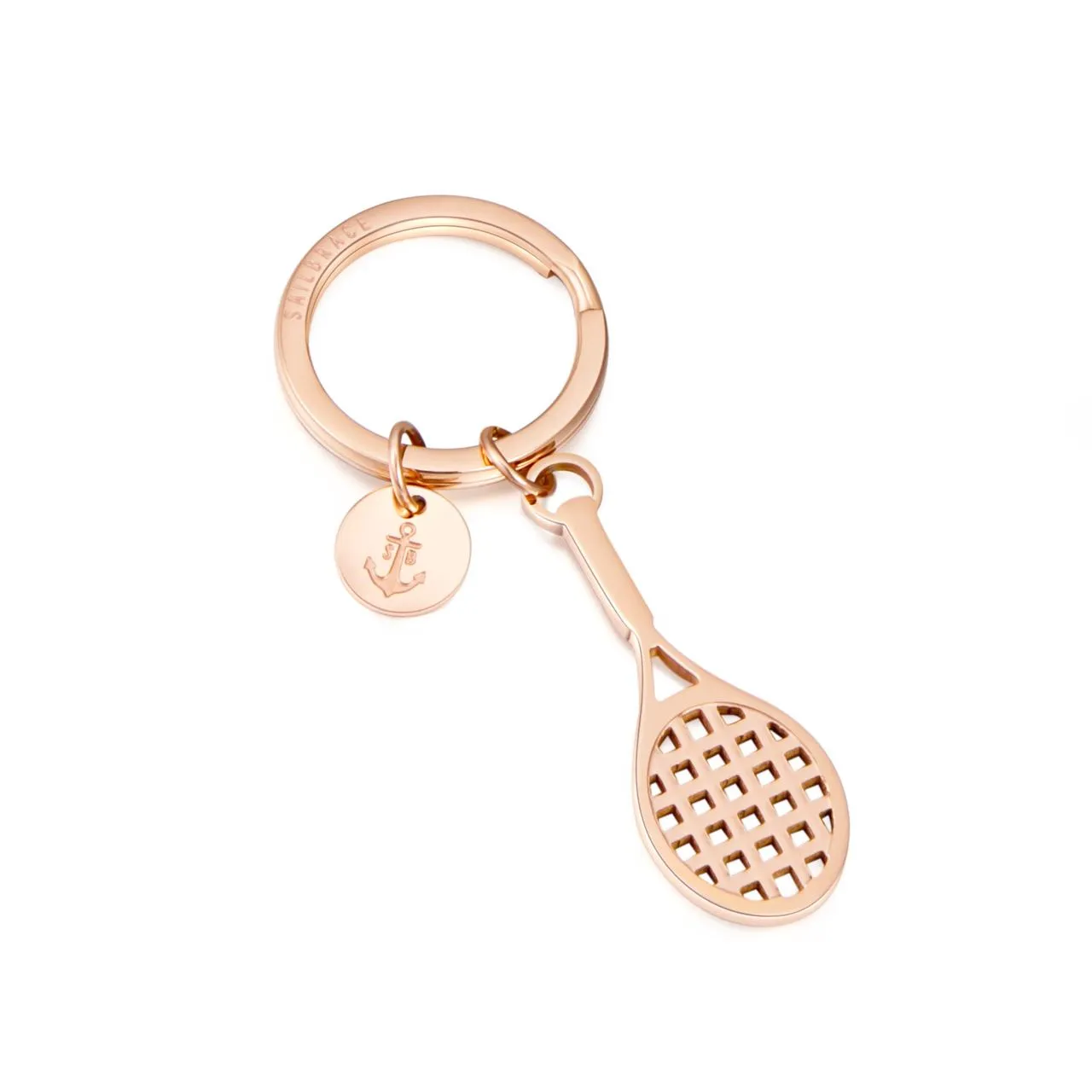 Rose gold Tennis Keychain