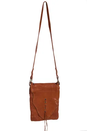 Scully® Women's Flap Style Zip Top Simple Leather Handbag