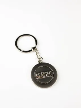 Seattle Skyline Spinning Keychain