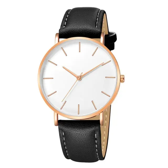 Simple Leather Men's Luxury Watches - Vegan leather - Imported