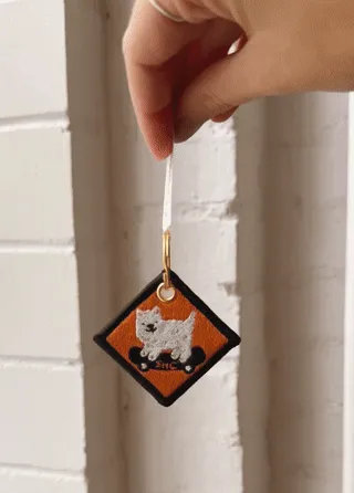 Sk8 Dawg - Embroidered Keychain