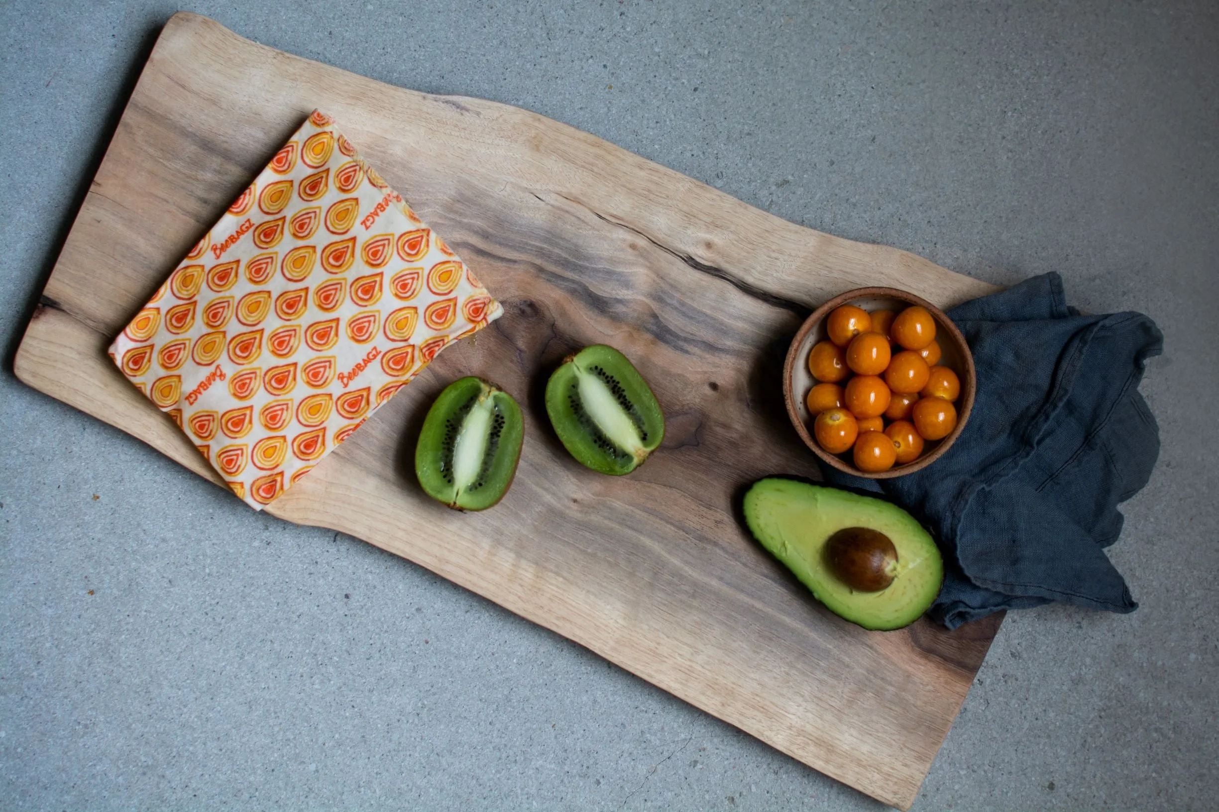 Small Pack of 5 - Reusable Beeswax Wrap Food Storage Bags