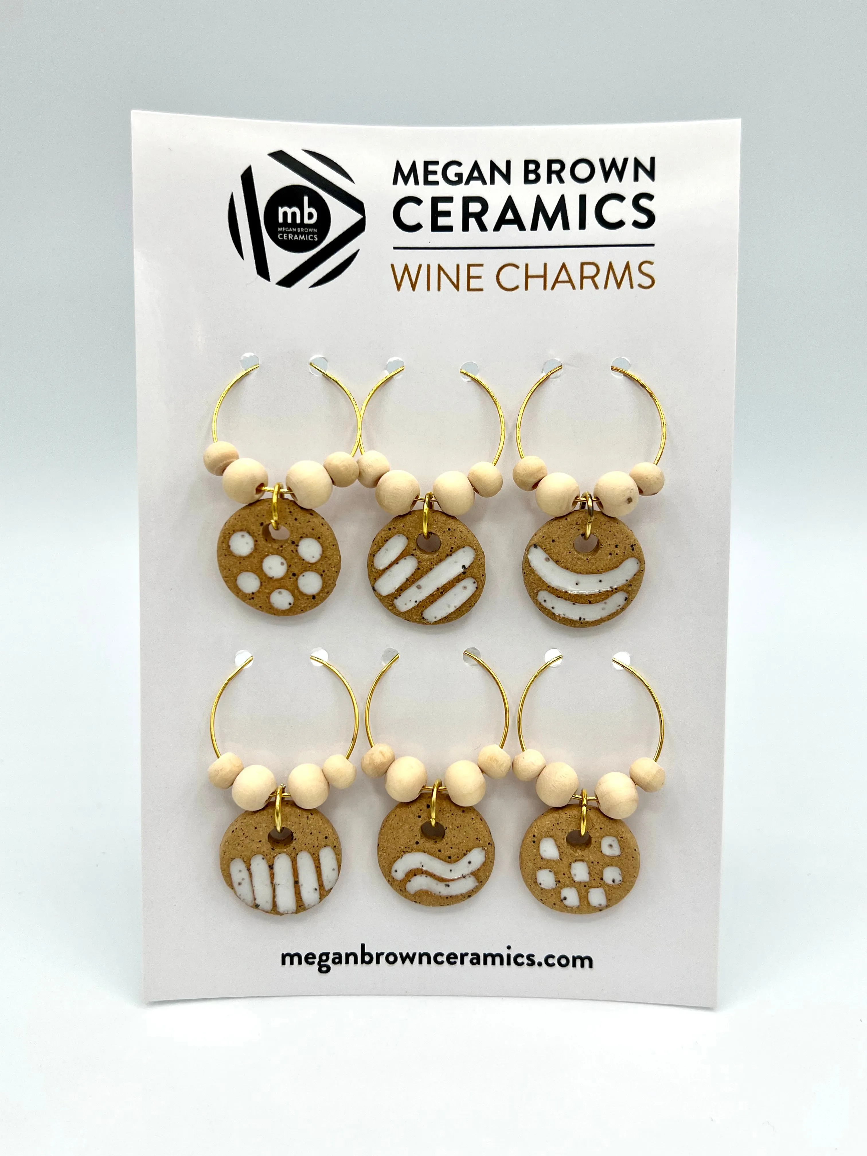 Speckled Wine Charms