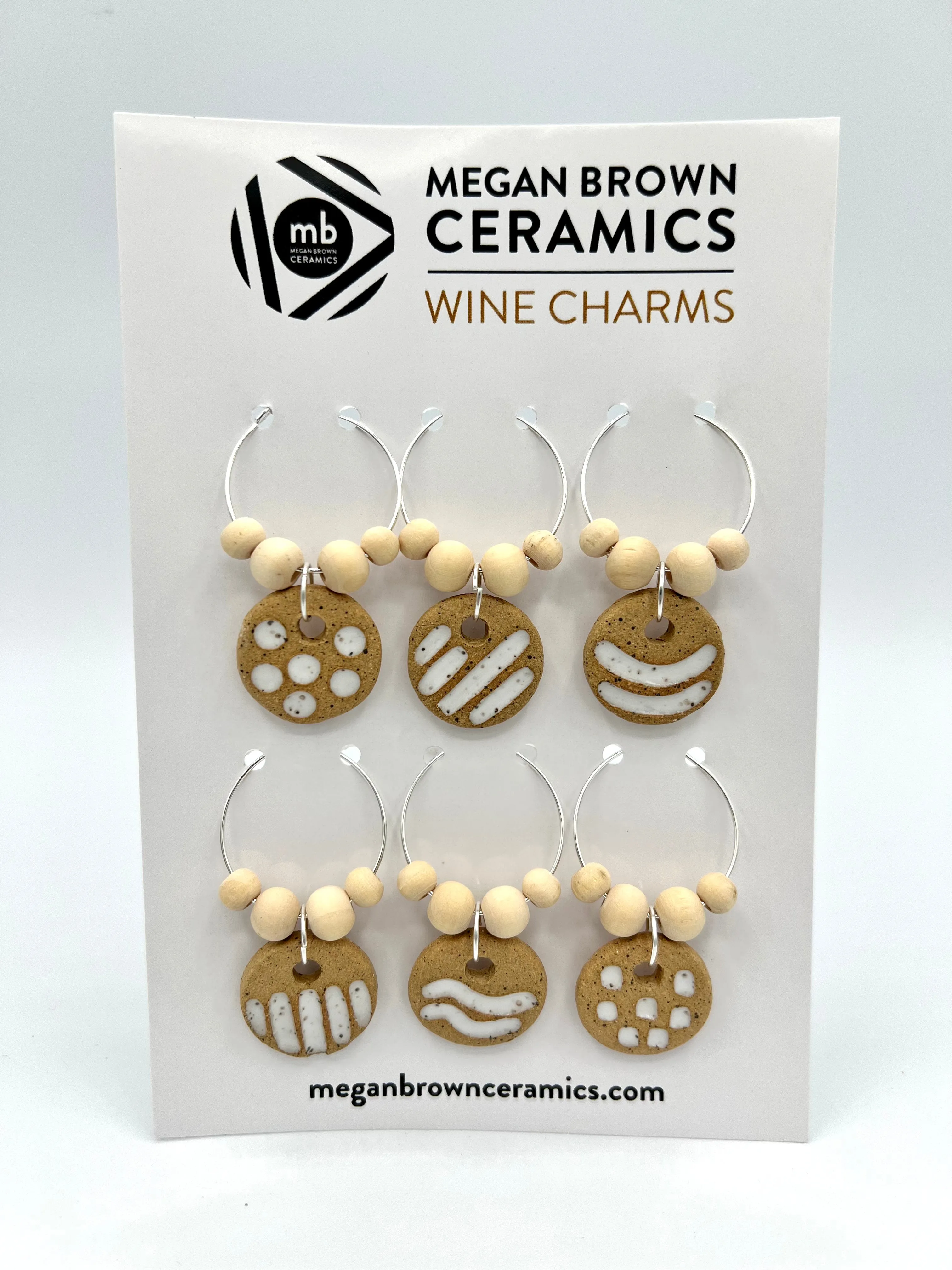 Speckled Wine Charms