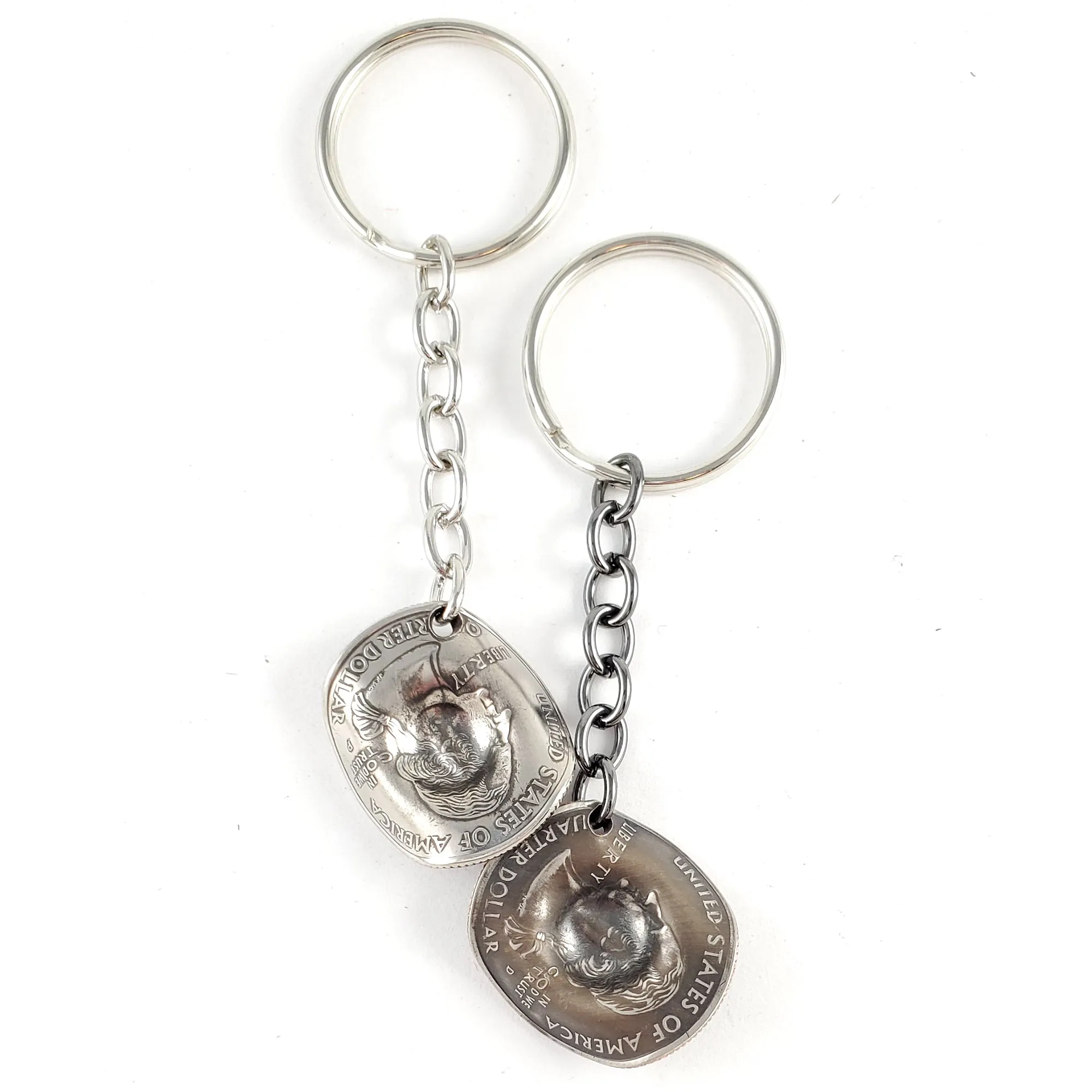 State Quarter Cowboy Hat Coin Keychain