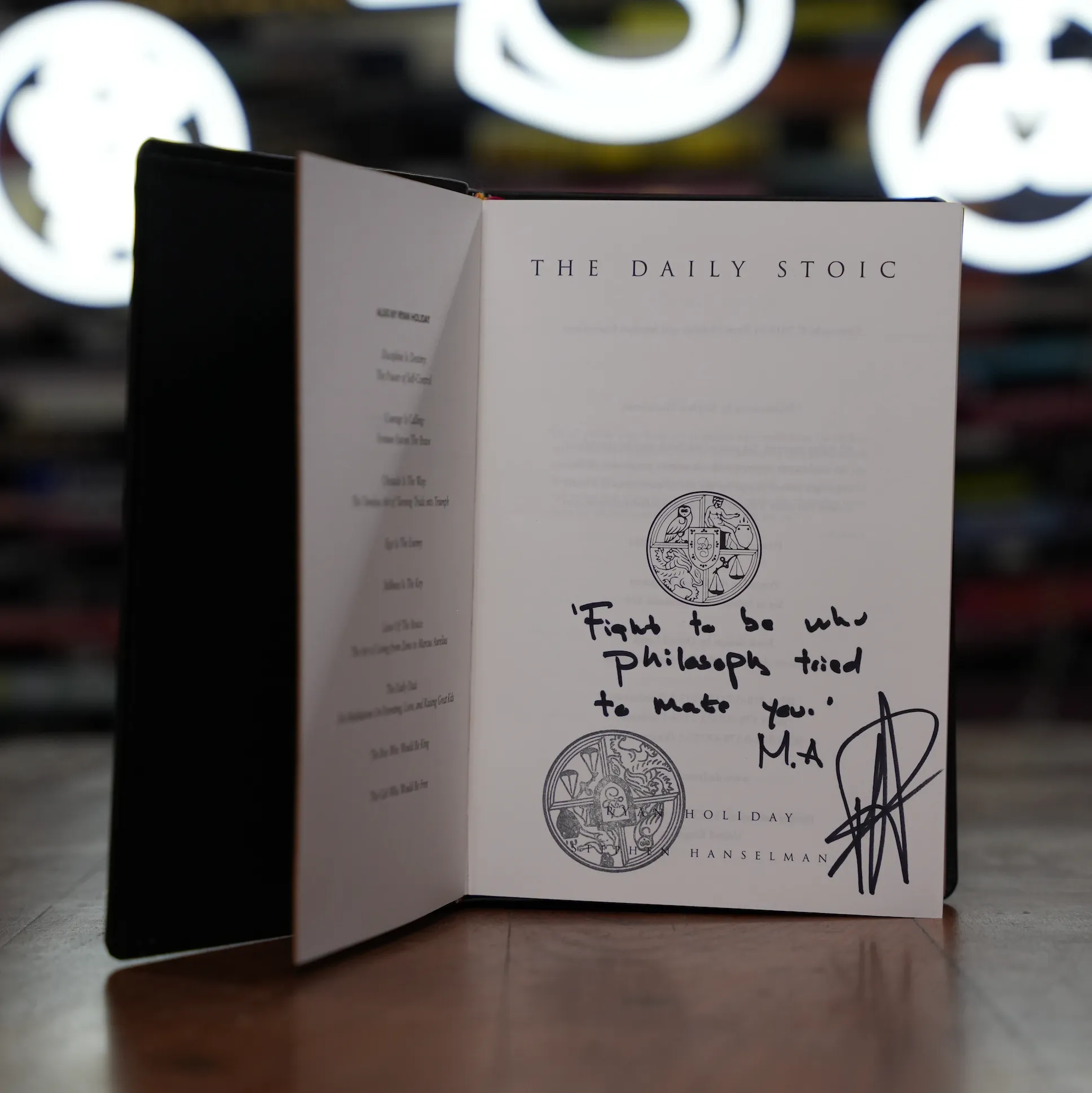 The Daily Stoic (Premium Leather Edition Book)