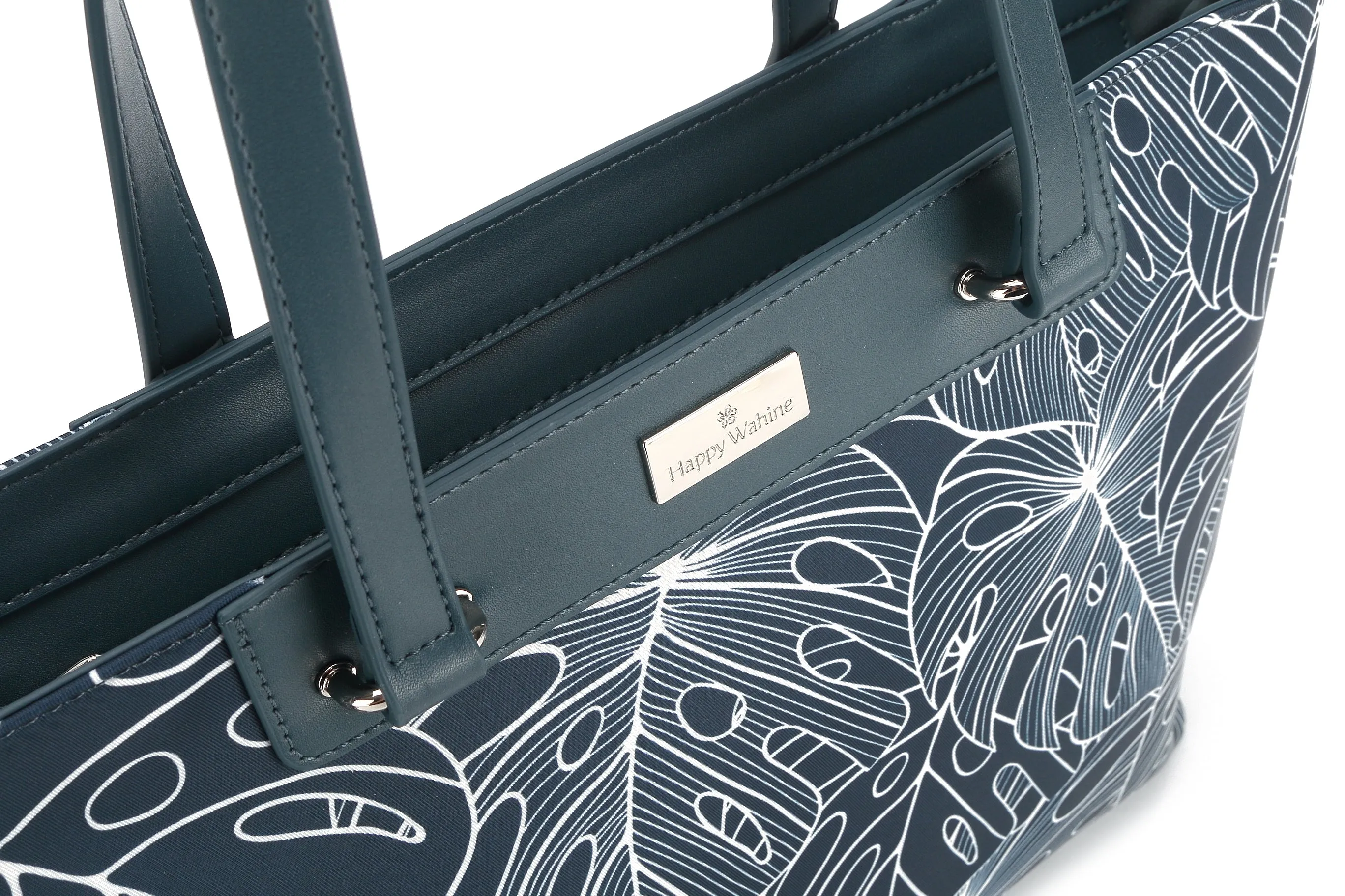 Tote Large Ke'olu Monstera Lines Navy