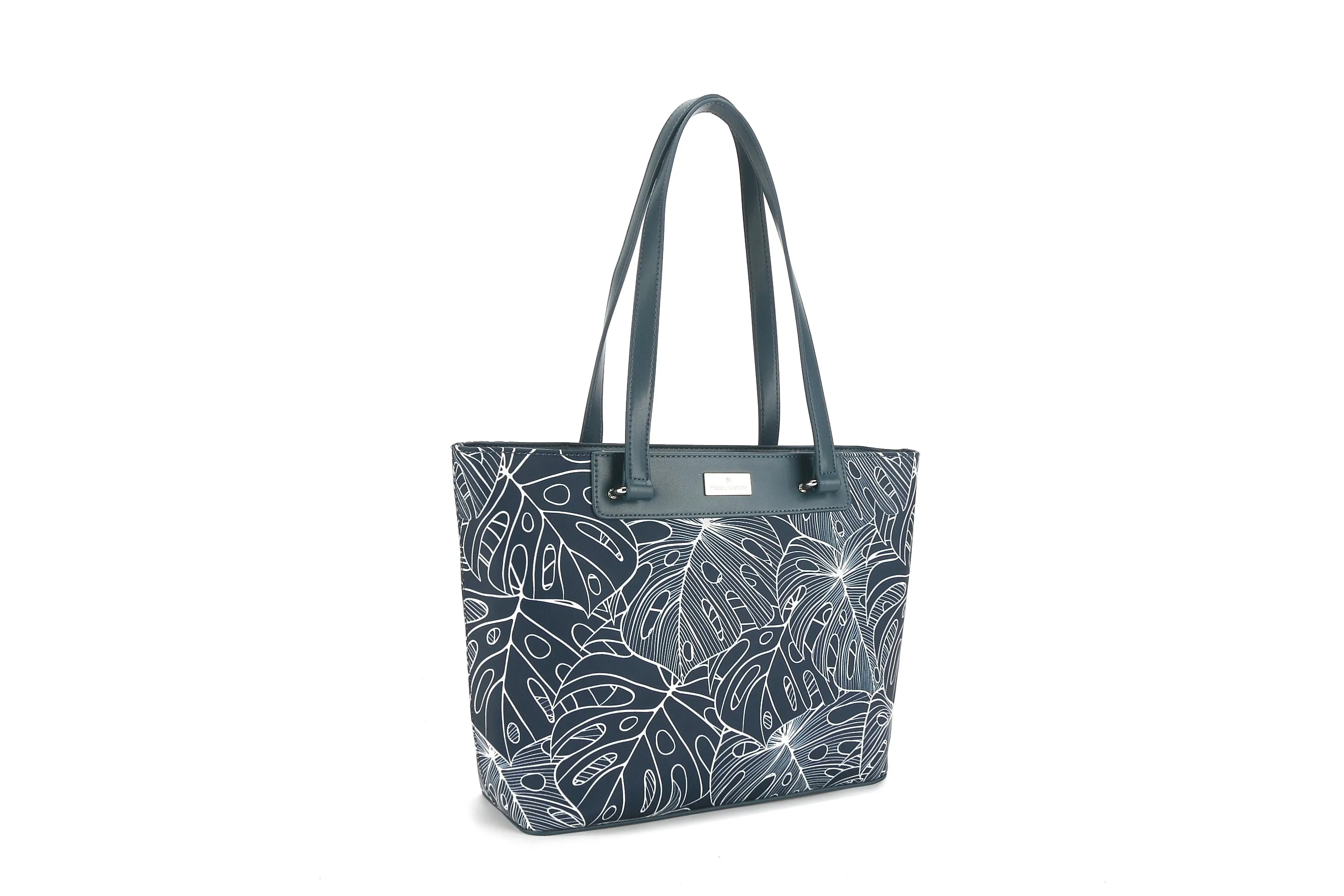 Tote Large Ke'olu Monstera Lines Navy