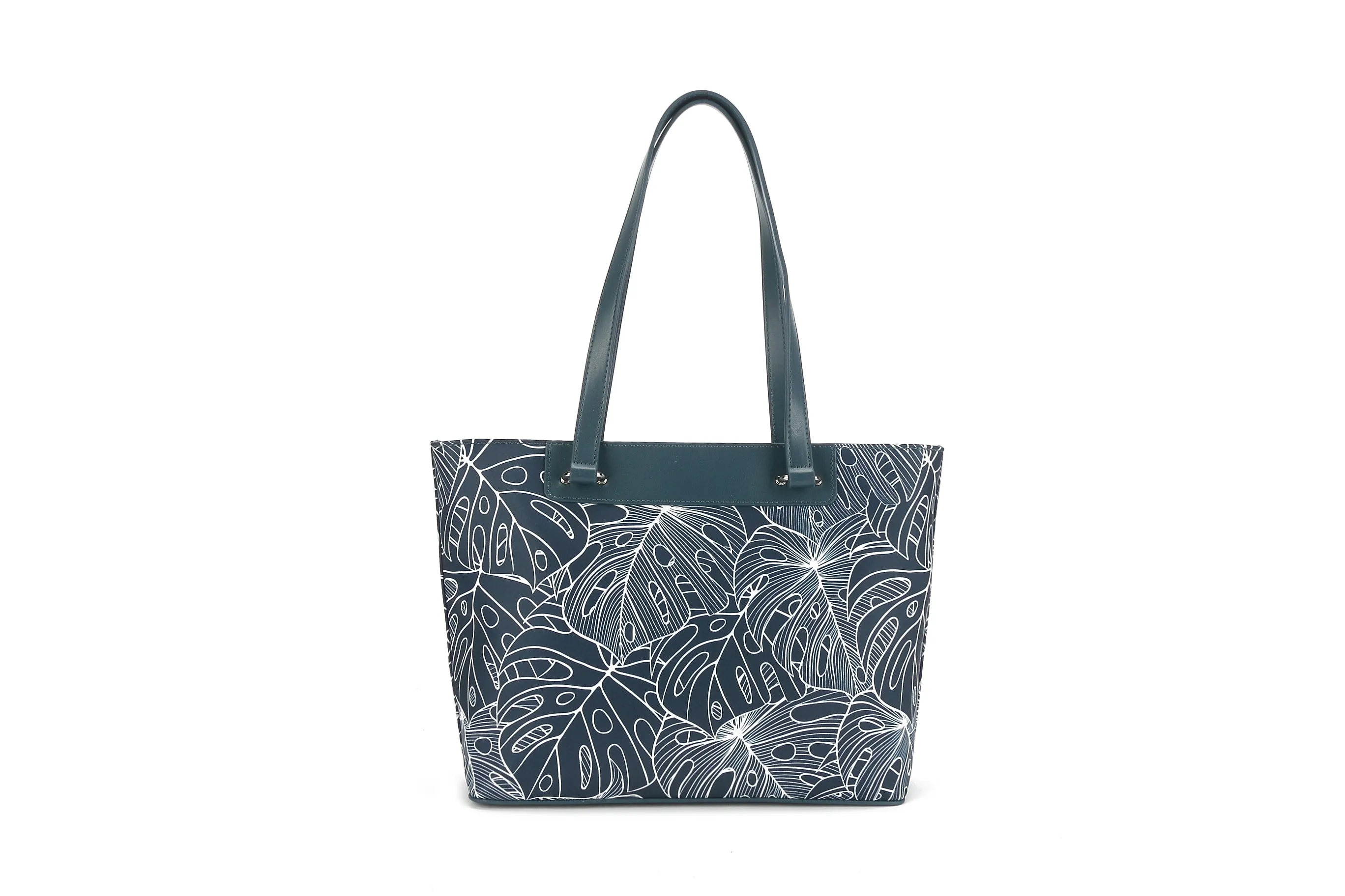 Tote Large Ke'olu Monstera Lines Navy