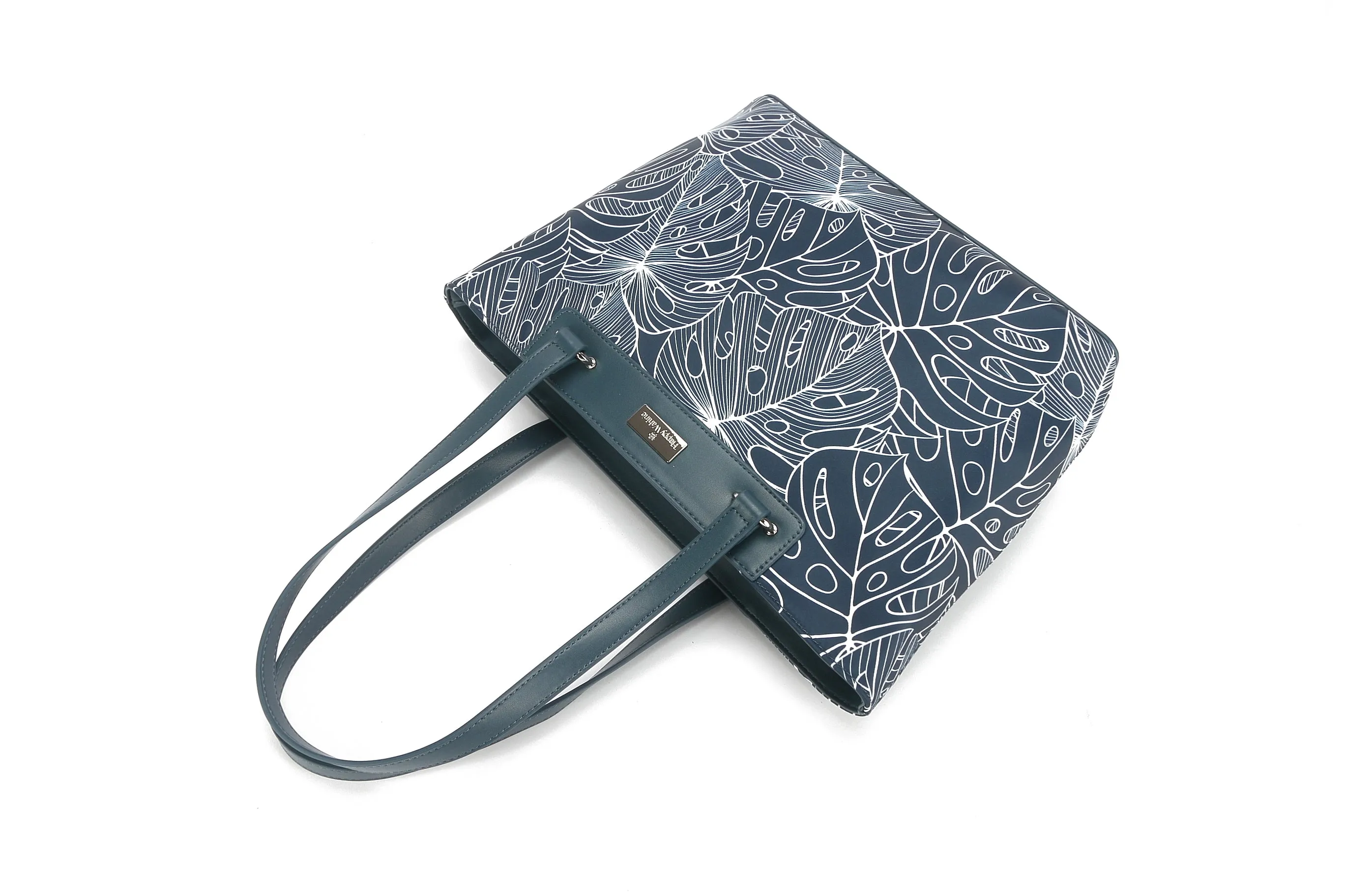 Tote Large Ke'olu Monstera Lines Navy