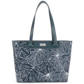 Tote Large Ke'olu Monstera Lines Navy