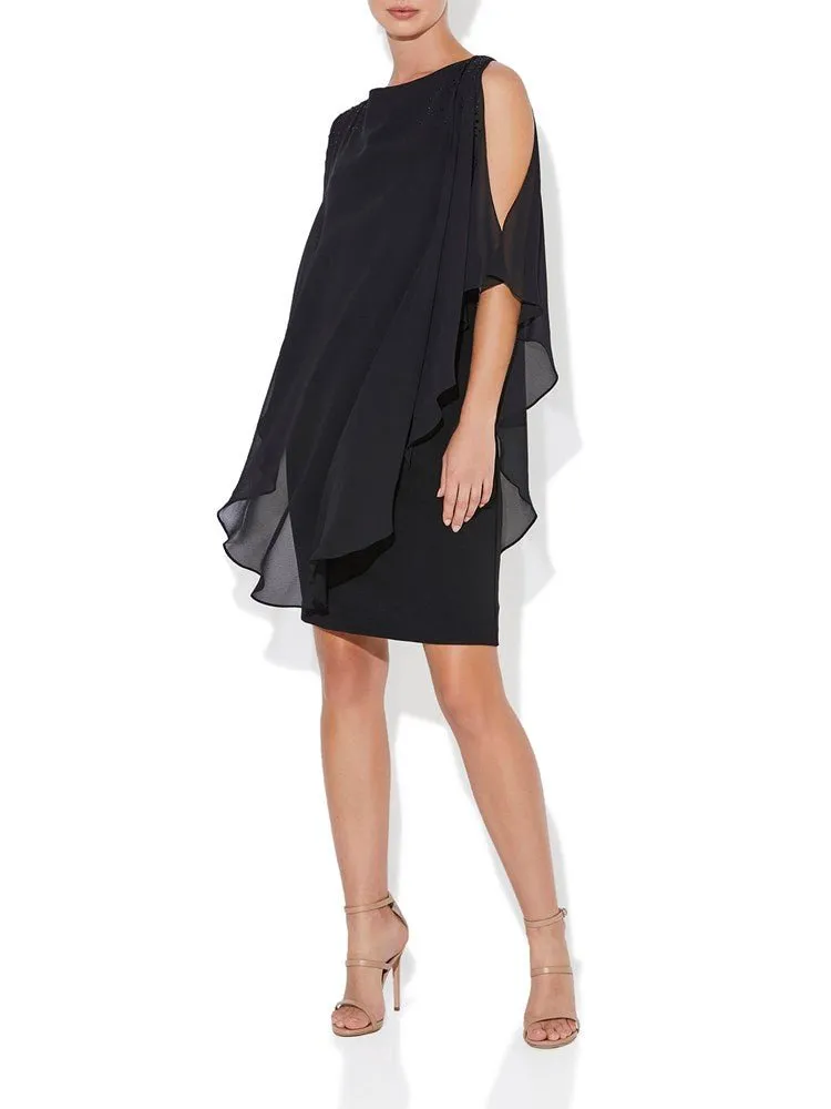 Trixie Black Chiffon Dress