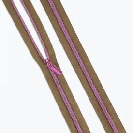 Tula Pink Natural Nylon Coil Zippers