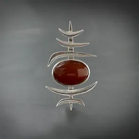 Unique silver pin