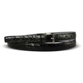 Via Veneta Genuine Leather Belt | Black